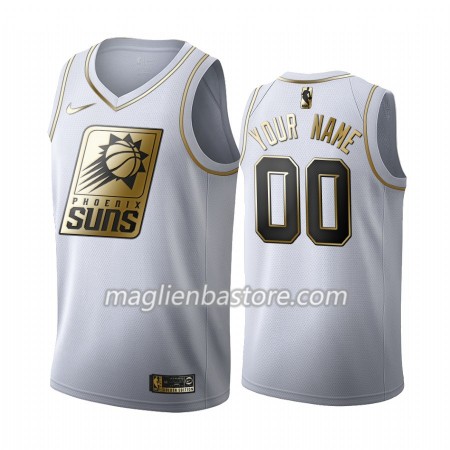 Maglia NBA Phoenix Suns Personalizzate Nike 2019-20 Bianco Golden Edition Swingman - Uomo
